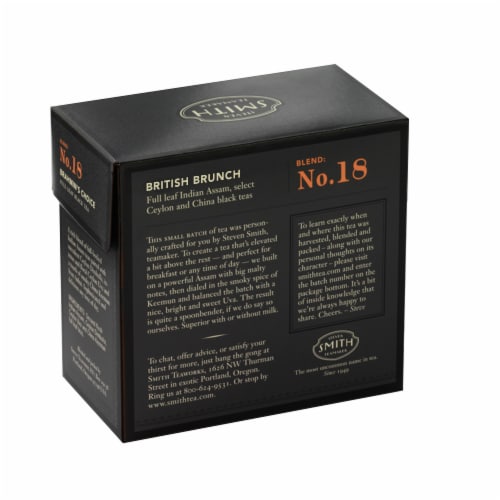 Steven Smith Teamaker British Brunch Tea Sachets Perspective: back