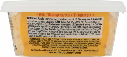 MyThreeSons Gourmet™ Spicy White Cheddar Pimento Cheese Perspective: back