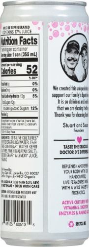 Doctor D's Concord Grape Sparkling Probiotic Drink Perspective: back