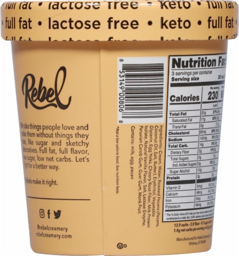 Rebel ice shop cream ingredients