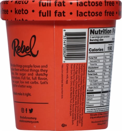 Rebel Cherry Chip Ice Cream Perspective: back