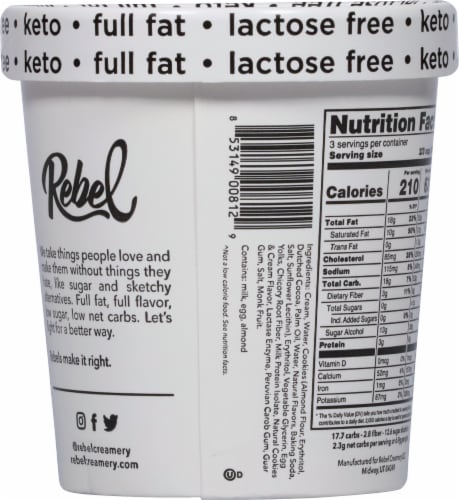 Rebel Cookies & Cream Ice Cream Perspective: back