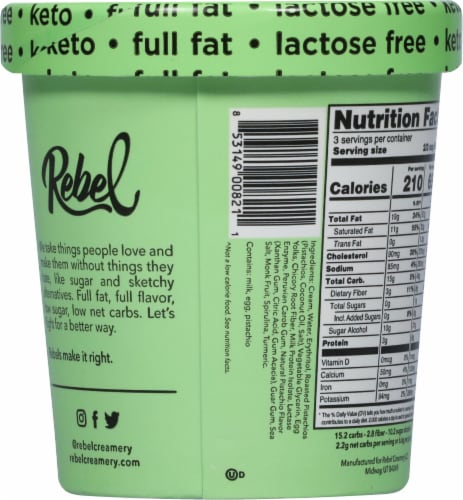 Rebel Pistachio Ice Cream Perspective: back