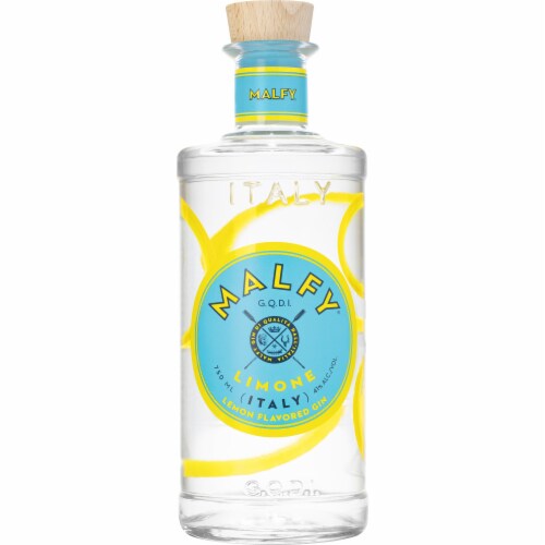 Malfy Limone di Amalfi Lemon Flavored Gin Perspective: back