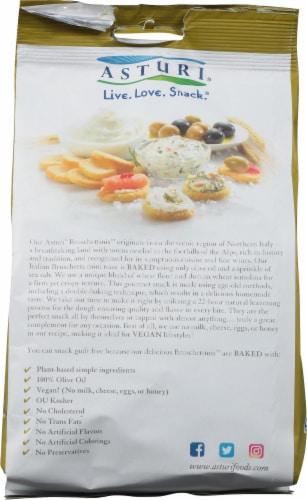 Asturi™ Bruschettini Classico Virgin Olive Oil Toast Perspective: back
