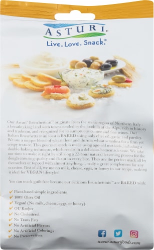 Asturi® Bruschettini™ Garlic & Parsley Perspective: back