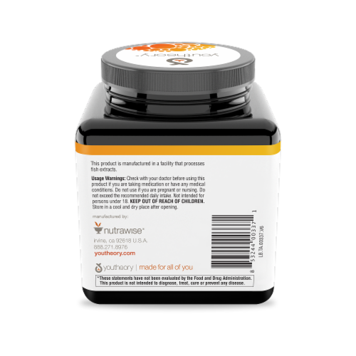 Youtheory Turmeric Advanced Supplement Tablets Perspective: back