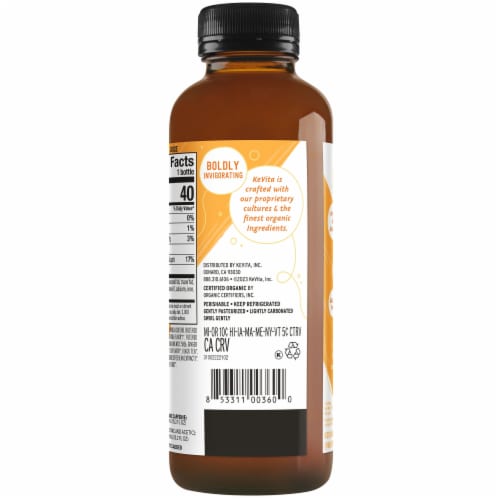 Kevita Kombucha Drink Master Brew Pineapple Peach Perspective: back