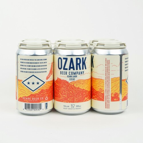 Ozark Beer Company Lager Craft Beer Perspective: back
