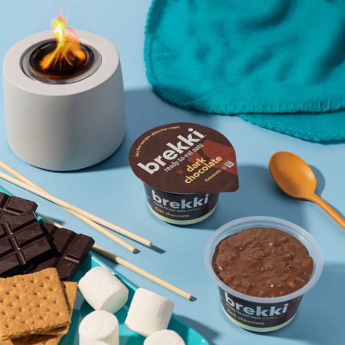 brekki Dark Chocolate Overnight Oats Perspective: back