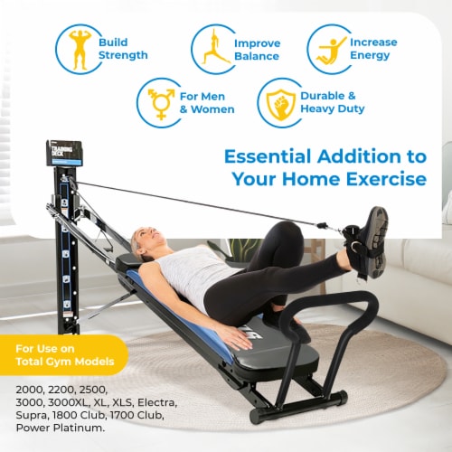 Total Gym Men/Women Total Body Pilates Workout Kit with Instructional DVD Video Perspective: back