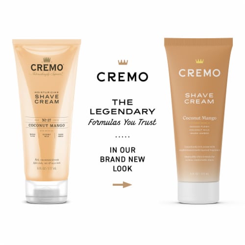 Cremo Shave Cream for Women Luxuriously Rich Moisturizing Cream Coconut Mango Scent Perspective: back
