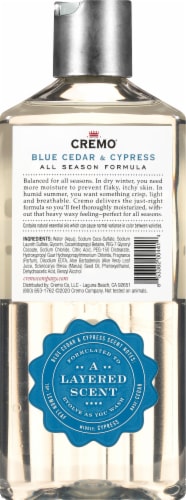 Cremo® Blue Cedar & Cypress Body Wash Perspective: back