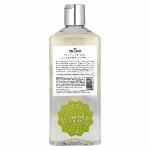 Cremo® Body Wash Sage & Citrus Perspective: back