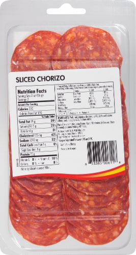 Noel® Traditional Spanish Sliced Chorizo Perspective: back