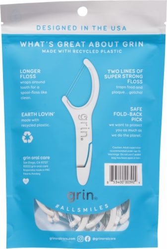 Grin® Double Flosspyx Dental Flossers Perspective: back