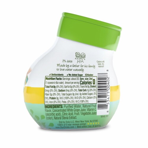 Stur Lovely Lemonade Liquid Water Enhancer Perspective: back