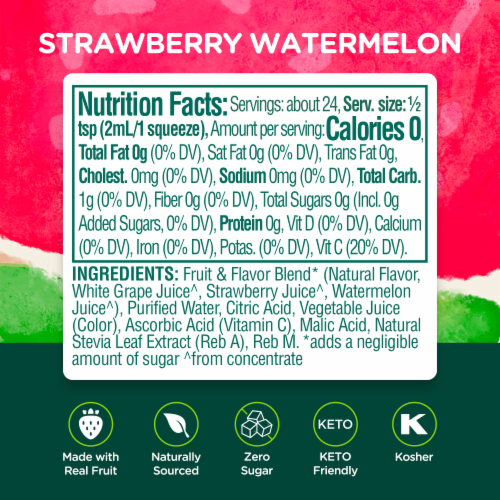 Stur Simply Strawberry Watermelon Antioxidant Water Enhancer Perspective: back