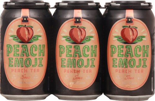 Independence Brewing Peach Emoji Peach Tea Sour Ale Perspective: back