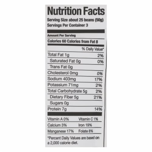 Brami Lupini Snack - Hot Pepper - Case of 8 - 5.3 oz. Perspective: back