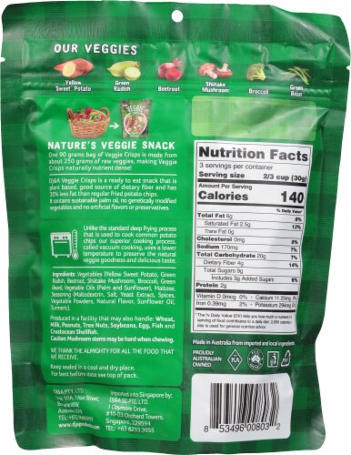 DJ&A Veggie Crisps Perspective: back
