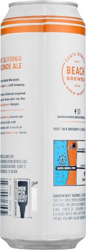 Santa Monica Brew Works® 310 California Blonde Ale Beer Perspective: back
