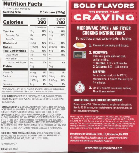 WisePies Uncured Pepperoni Classico Calzone, 2 pk - Mariano’s