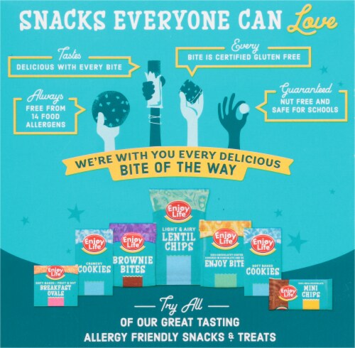 Enjoy Life™ Gluten-Free Sunseed Crunch Soft Baked Chewy Bars Perspective: back
