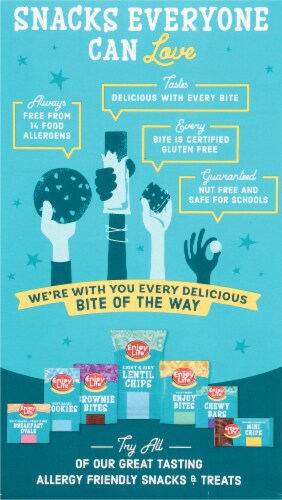 Enjoy Life® Gluten-Free Handcrafted Double Chocolate Crunchy Cookies Perspective: back