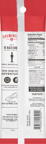 Creminelli Fine Meats™ Uncured Black Truffle Salami Perspective: back