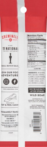 Creminelli Fine Meats® Wild Boar Italian Salami Perspective: back