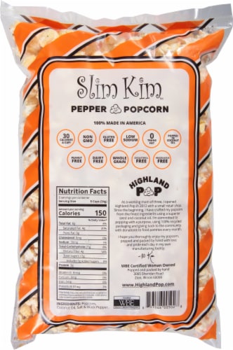 Slim Kim Pepper & Salt Popcorn Perspective: back