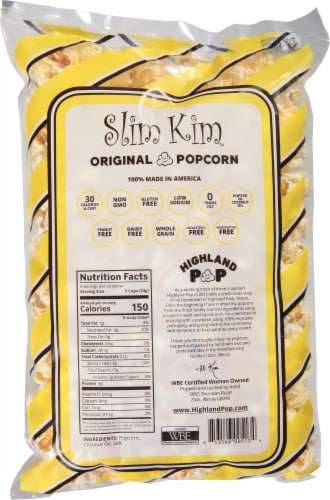 Slim Kim Plain Popcorn Perspective: back