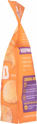 Brazi Bites® Cheddar & Parmesan Brazilian Frozen Bread Perspective: back