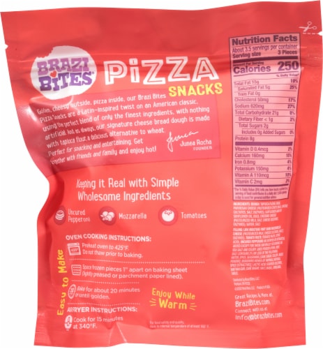 Brazi Bites® Gluten-Free Cheese & Pepperoni Pizza Bites Perspective: back