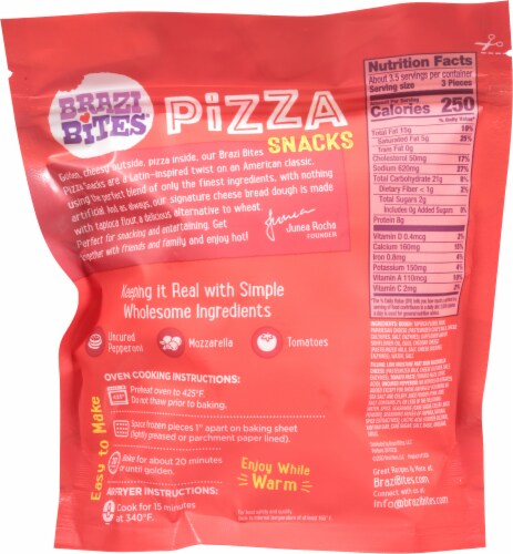 Brazi Bites® Gluten-Free Cheese & Pepperoni Pizza Bites Perspective: back