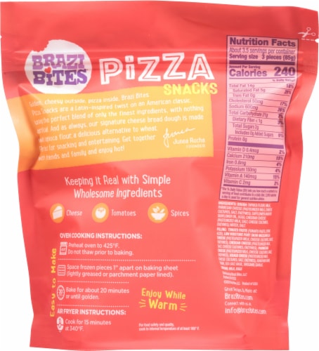 Brazi Bites® Gluten-Free Four Cheese Pizza Bites Perspective: back