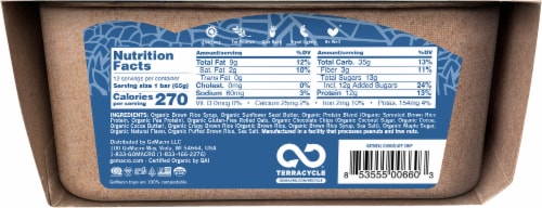 GoMacro® Macrobar® Heartwarming Retreat® Oatmeal Chocolate Chip Protein Bars Perspective: back