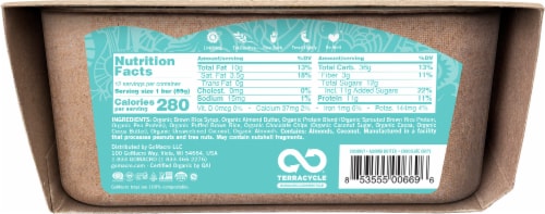 GoMacro® Macrobar® Coconut Almond Butter Chocolate Chip Protein Bars Perspective: back