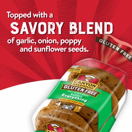 Canyon Bakehouse® Gluten Free Everything Bagels Perspective: back