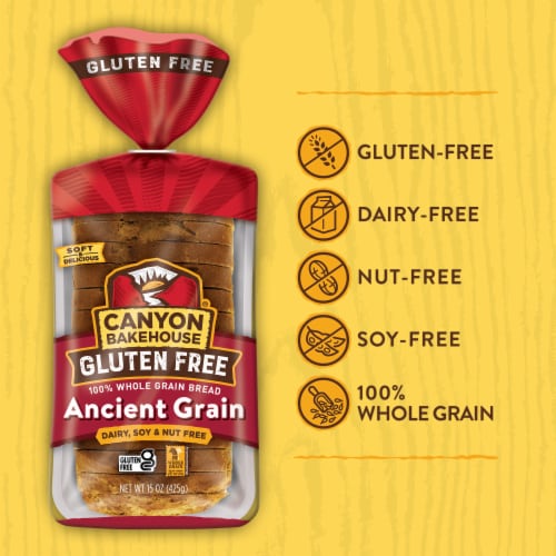 Canyon Bakehouse Ancient Grain 100% Whole Grain Gluten Free Sandwich Bread Fresh Perspective: back