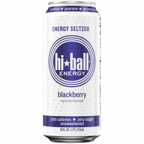 Hi-ball Blackberry Energy Drink Can Perspective: back