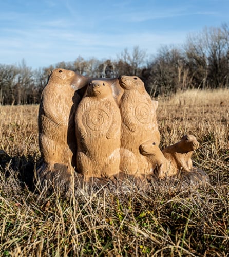 NEW Rinehart Targets 3D Prairie Dog Coterie Archery Target - IBO Perspective: back