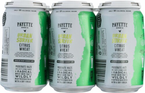 Payette Brewing Co. Urban Surfer Citrus Wheat Beer Perspective: back