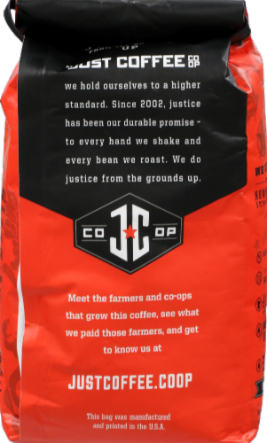 Just Coffee Co-op Reanimator Dark Roast Organic Coffee Perspective: back
