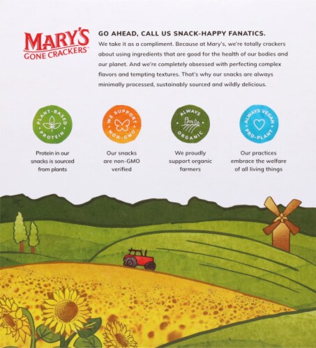 Mary's Gone Crackers™ Super Seed Everything Crackers Perspective: back