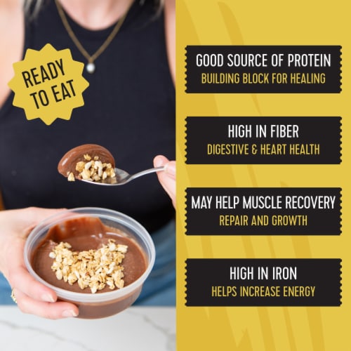 Pitaya Foods® Organic Chocolate Protein Smoothie Bowl Perspective: back