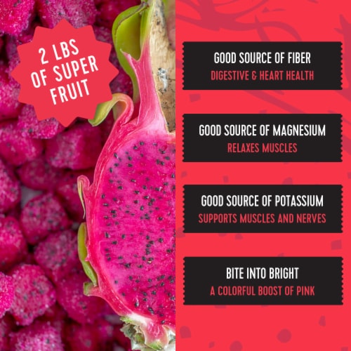 Pitaya Foods® Organic Dragon Fruit Bite-Sized Pieces Perspective: back
