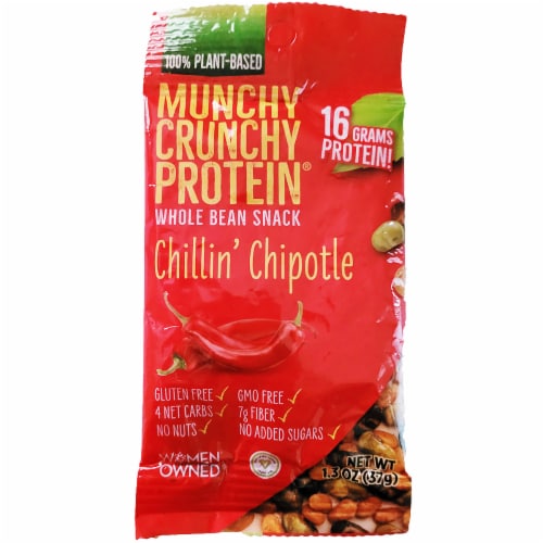 Munchy Crunchy Protein Snack Chillin' Chipotle Trail Mix Perspective: back