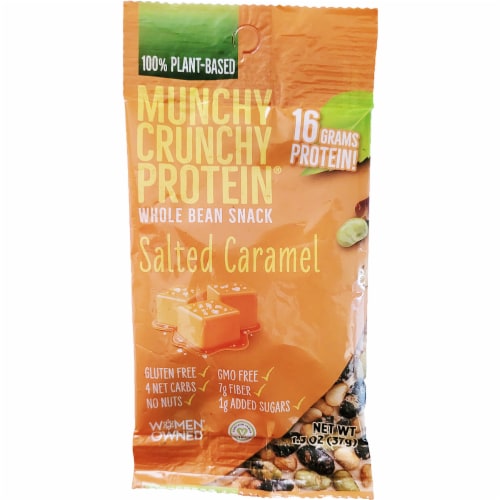 Salted Caramel 30-Packet Munchy Crunchy Protein Snack - Vegan Perspective: back